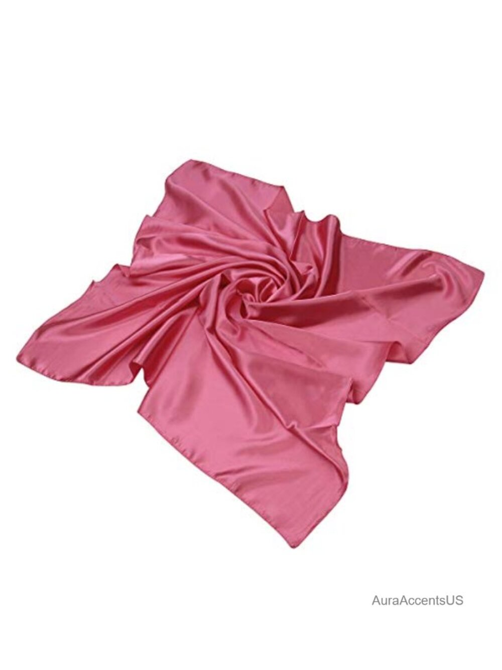 Elegant Silk Feel Large Square Scarf Wrap 36x36 Lightweight Soft Fashion Scarf